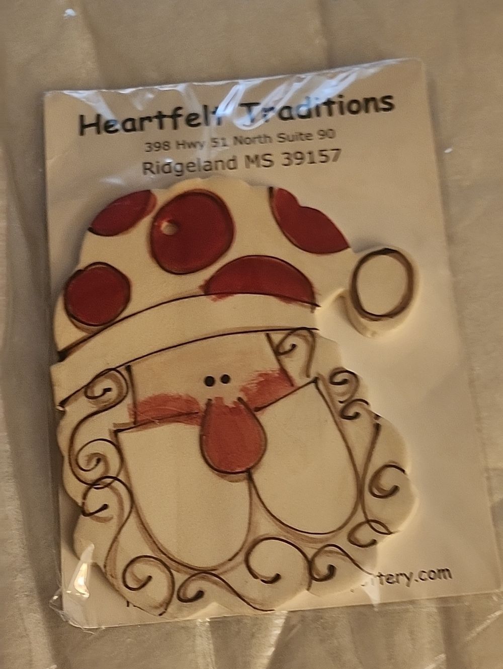 Heartfelt Traditions Santa Face Ornament